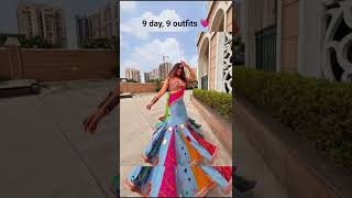 #navratrispecial 9 days 9 outfits for navratri dresses 💗🌸🤍