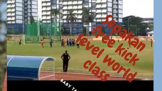sepakan free kick pelajar sekolah setaraf level FIFA world cup  #freekick #worldclass #soccer