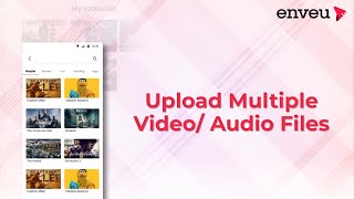 How to upload videos or audio files on the platform