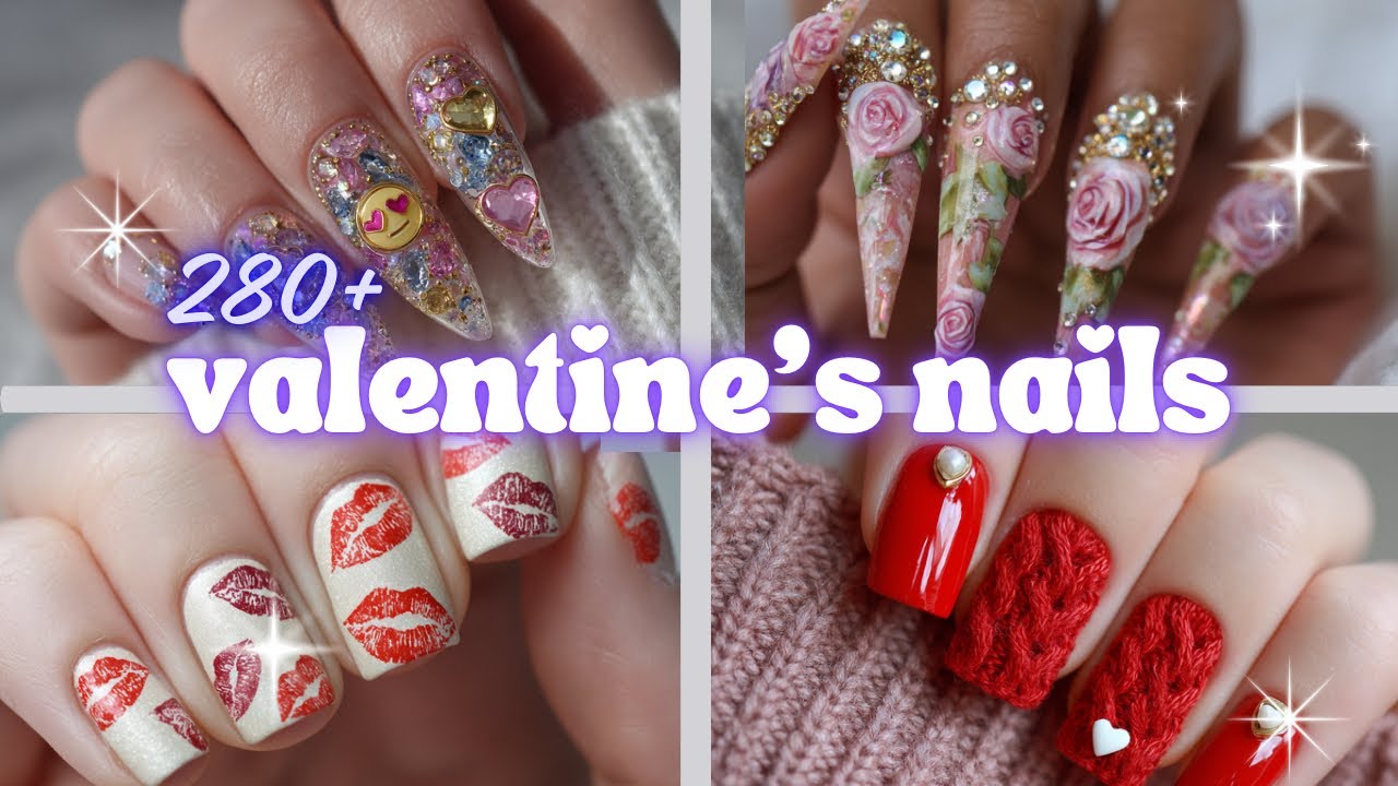 FUN New Valentines Nail Art Ideas | Valentine's Day Nail Compilation | Minimalist & Maximalist Nails