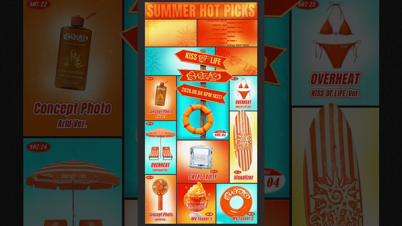 SUMMER HOT PICKS #KISSOFLIFE #SWEAT #Shorts