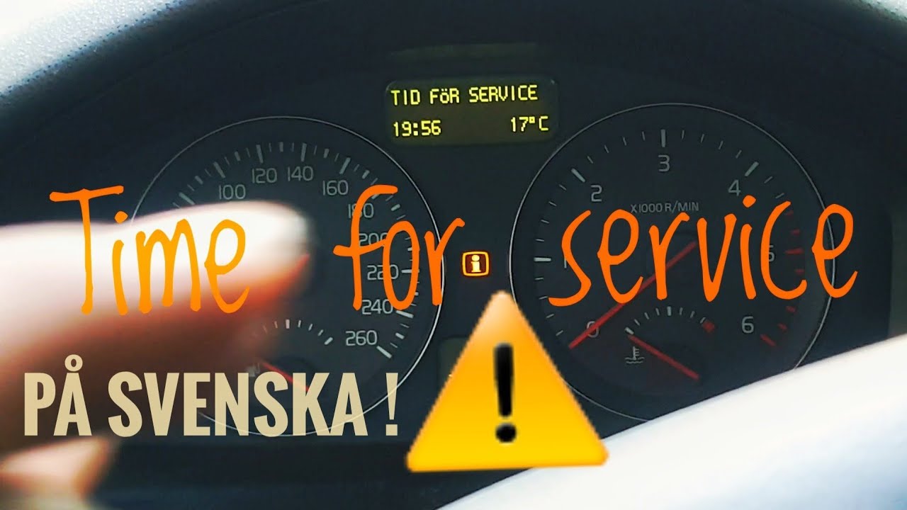 Hur Släcka Service Lämpan I Volvo V50 - S40 (Svenska) - Youtube