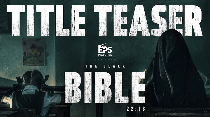 The Black Bible - Tamil feature film title teaser | EPS Pictures