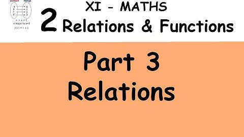 Kerala State 11th maths - Relations & Functions in Malayalam - Relations