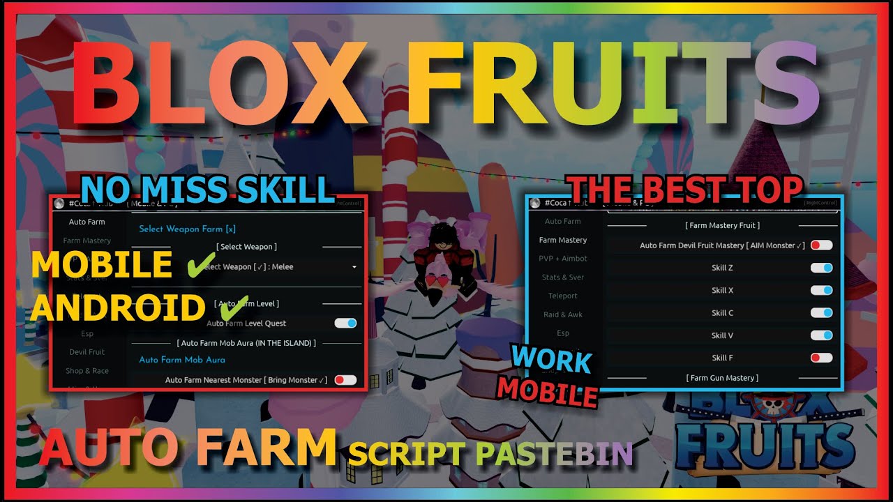 BLOX FRUITS Script Mobile UPDATE 19 AUTO FARM, FARM BOSS, RAIDS, MASTERY, NO KEYS, Real-Time  Video View Count