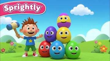Sprightly Explores Colorful Surprise Eggs | Yes Yes Playground Song | Nursery Rhymes & Kids Songs