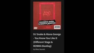 DJ Snake & Aluna George - You Know You Like It (Different Stage & ROWKA Bootleg)