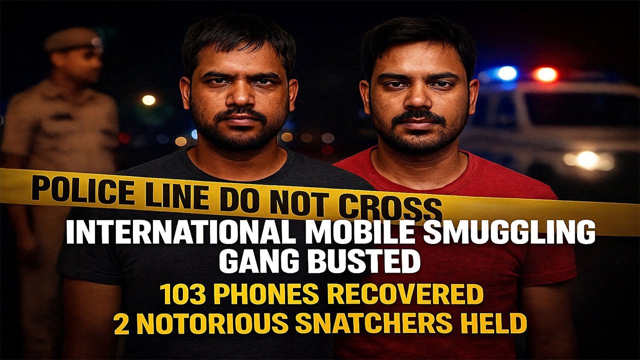 International Mobile Smuggling Gang Busted | Delhi Police Arrest Notorious Snatchers |
