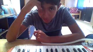 Video thumbnail of "las flores en melodica solo"