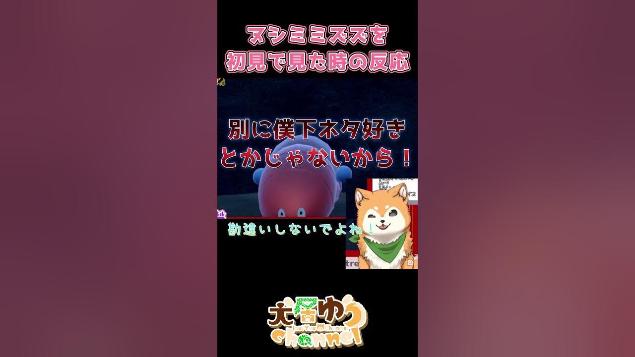 ポケモンsv ヌシミミズズと初対面した柴犬の反応 Shorts 切り抜きゆう 犬ゆうライブ Youtube