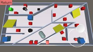 Red ball game made by Unity
