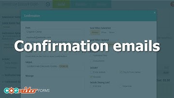 Confirmation Emails - Cognito Forms
