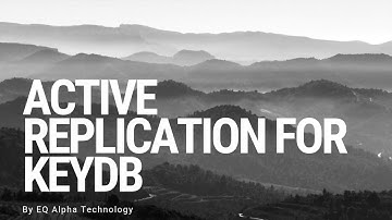 No more Sentinel , Active Replication for KeyDB (Redis compatible database)