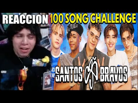 El RETO De Las 100 CANCIONES Con SANTOS BRAVOS | REACCION