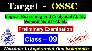 Class_9 | 📌 OSSC Reasoning questions | #ossc #osscexam  #ossccgl #osscamin