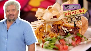 Guy Fieri Eats a Chimi Burrito in Miami, FL | Diners, DriveIns and Dives | Food Network