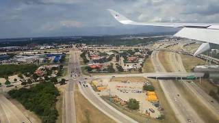 Airbus 350 ( Qatar Airways ) - Landing to Dallas international airport