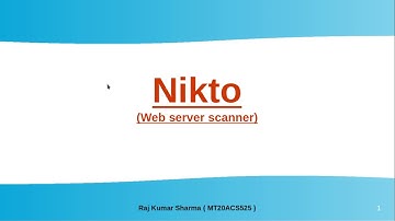 Nikto Web server Scanner for Vulnerability detection Free Open source