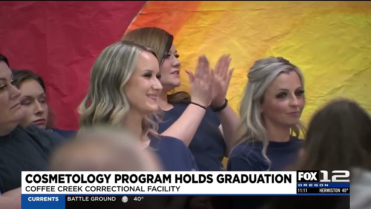 2025-03-08 Fox12 Coffee Creek prison celebrates cosmetology graduates as program changes...