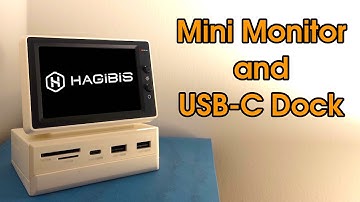 A TINY Monitor with a USB-C Hub | Reviewing the Hagibis Mini Monitor USB-C Dock