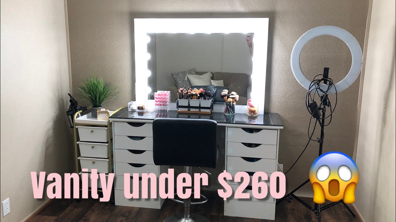 Como hacer tu propio vanity sin gastar tanto 💄/ Diy espejo con luces