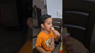 Strawberry Ice-cream khete khete kichu Kothabarta #strawberry #icecream #babyshorts #shortsfeed