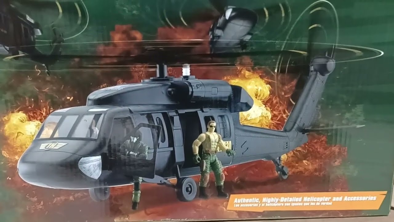 True Heroes Black Hawk Helicopter 🚁 G.I. Joe diorama display 