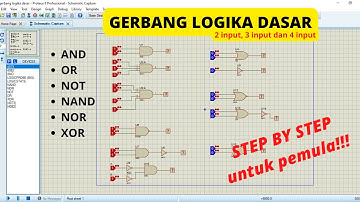 Tutorial lengkap membuat gerbang logika dasar di proteus untuk pemula