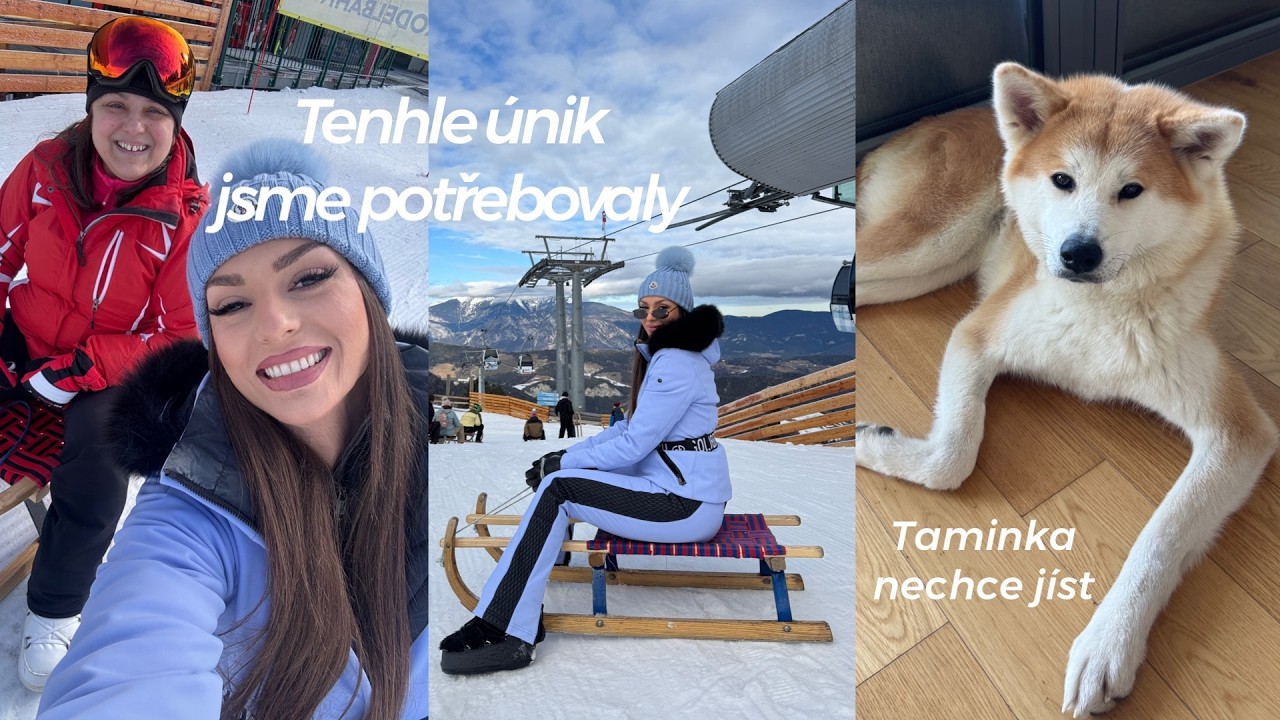 Taminka nechce jíst🥺 & útěk na hory (nehoda na sáňkách)