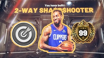 NBA 2K20 KAWHI LEONARD BUILD! BEST LOCKDOWN SHARPSHOOTER BUILD NBA 2K20!!