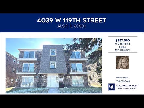 4039 W 119th Street, Alsip, IL home video tour