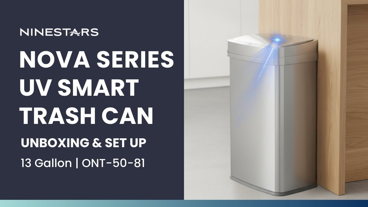 Nova Series UV Odor Neutralizing Smart Trash Can: Unboxing, Setup, and Features