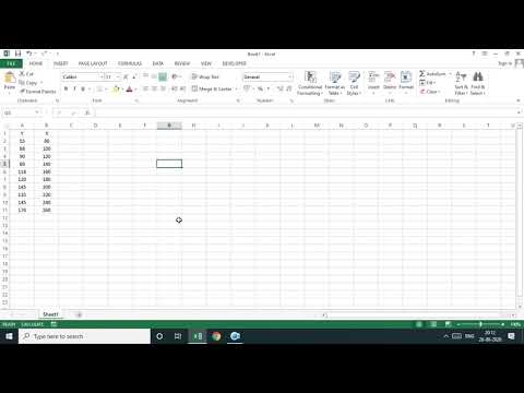 Regression using Excel