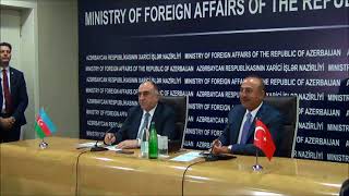 Joint Press Conference of the Foreign Ministers of Azerbaijan and Turkey