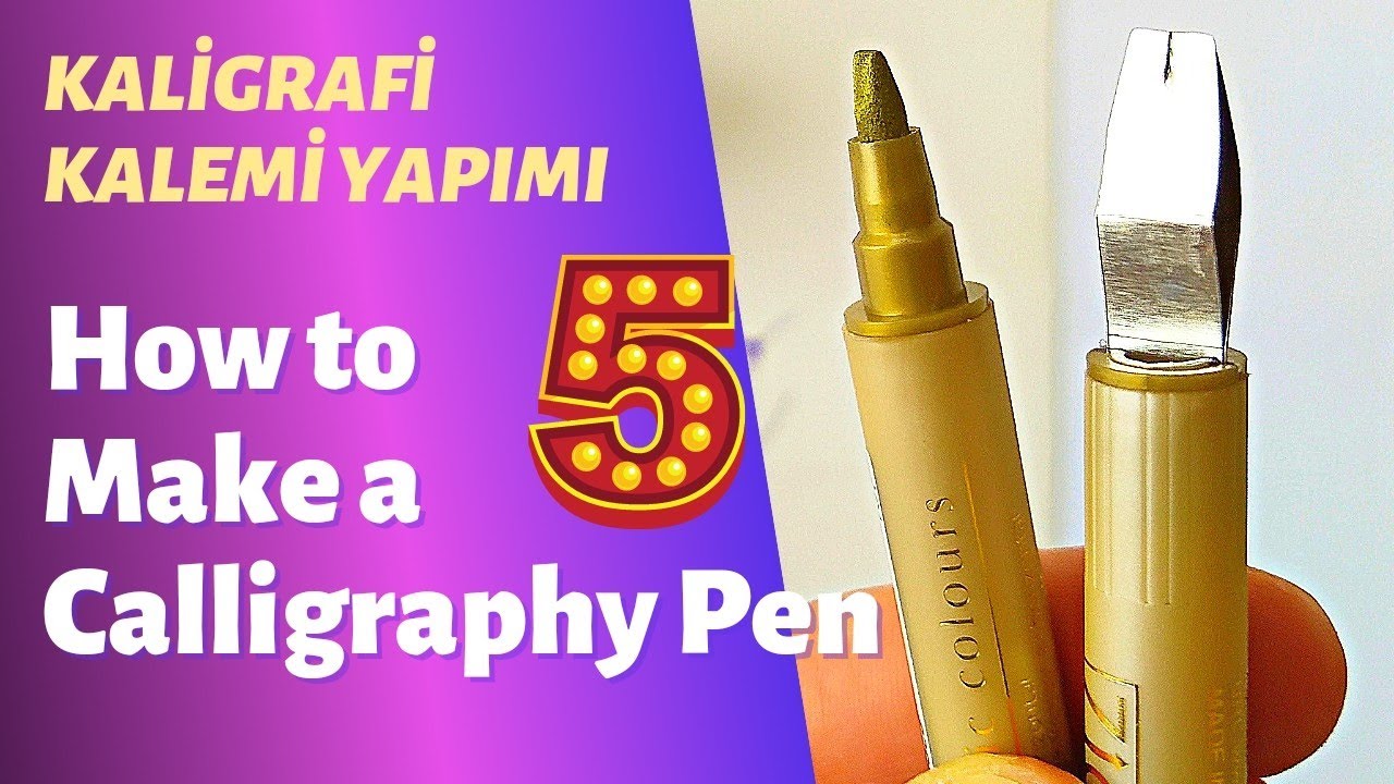 Calligraphy Pen Make | Kaligrafi Kalemi Kendin Yap Sonuç Harika✍️