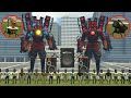 NEW UPGRADED CRAB PARASITE TITAN SPEAKERMAN MK2 VS CAMERAMAN &amp; SKIBIDI TOILET ARMIES in Garry&#39;s Mod