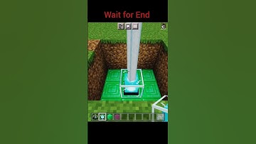 Wait for End 😯 | Minecraft Build Hacks #shorts #shortsvideo