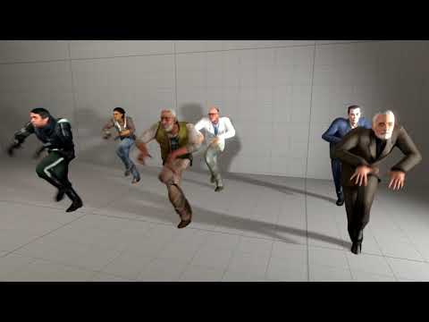 Almost all Half-Life 2 main character dancing to Dance Moves from Fortnite