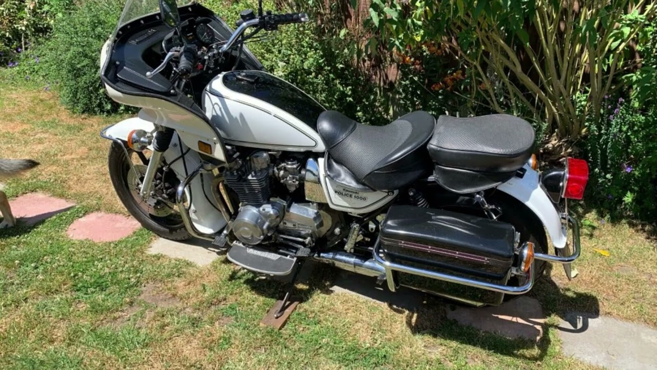 Kawasaki z1000 p genuine American Police Highway Patrol bike - YouTube