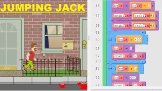 Jumping Jack Game in Gamelab on Code.org-Tutorial-12 screenshot 1