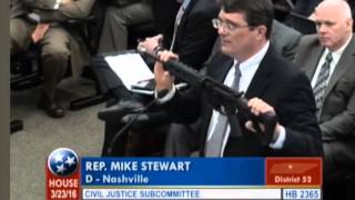 State Rep. Mike Stewart proves just how easy it is to get an AR-15 rifle