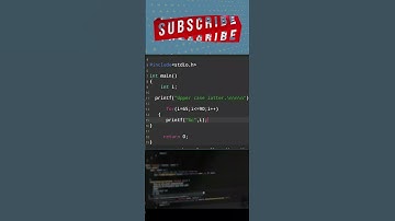 Using Ascii print upper case latter and small case latter in c | Learn basic programming #shots
