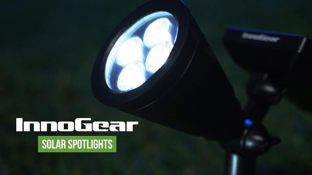 Details about   InnoGear Upgraded Solar Lights 2-in-1 Waterproof Outdoor Landscape Spotlight x2 