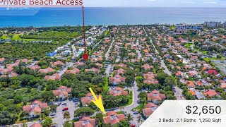 Coastal Townhome for Rent in Jupiter FL | 111 Seabreeze CIR | Beach Access, Pet Friendly, $2,650/Mon