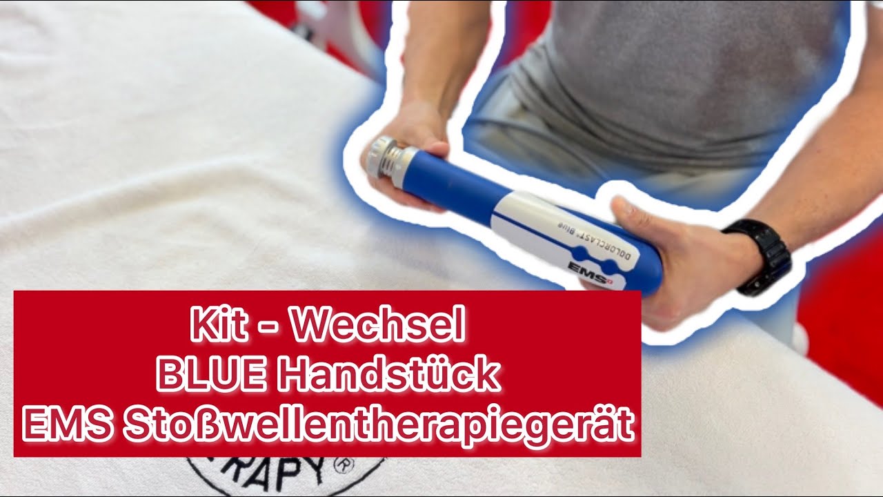 Kitwechsel EMS Stoßwellentherapiegerät BLUE