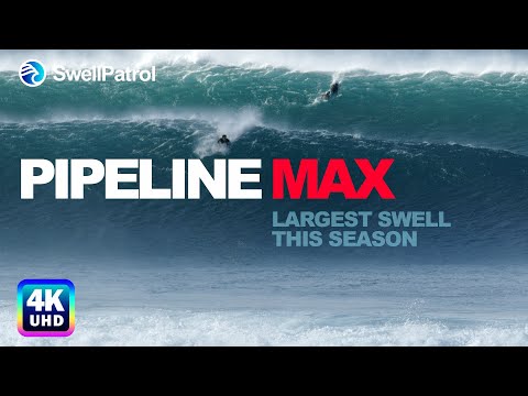 PIPELINE MAX  |  Largest Pipeline Swell this season with Mikey Wright, Nathan Florence, Hawaii (4K)