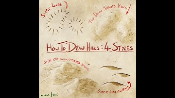 How to illustrate hills on a map