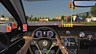 Realistic Volkswagen Passat Sheriff Driving Gameplay 🤡 | Truck Simulator Ultimate Car Mod screenshot 1