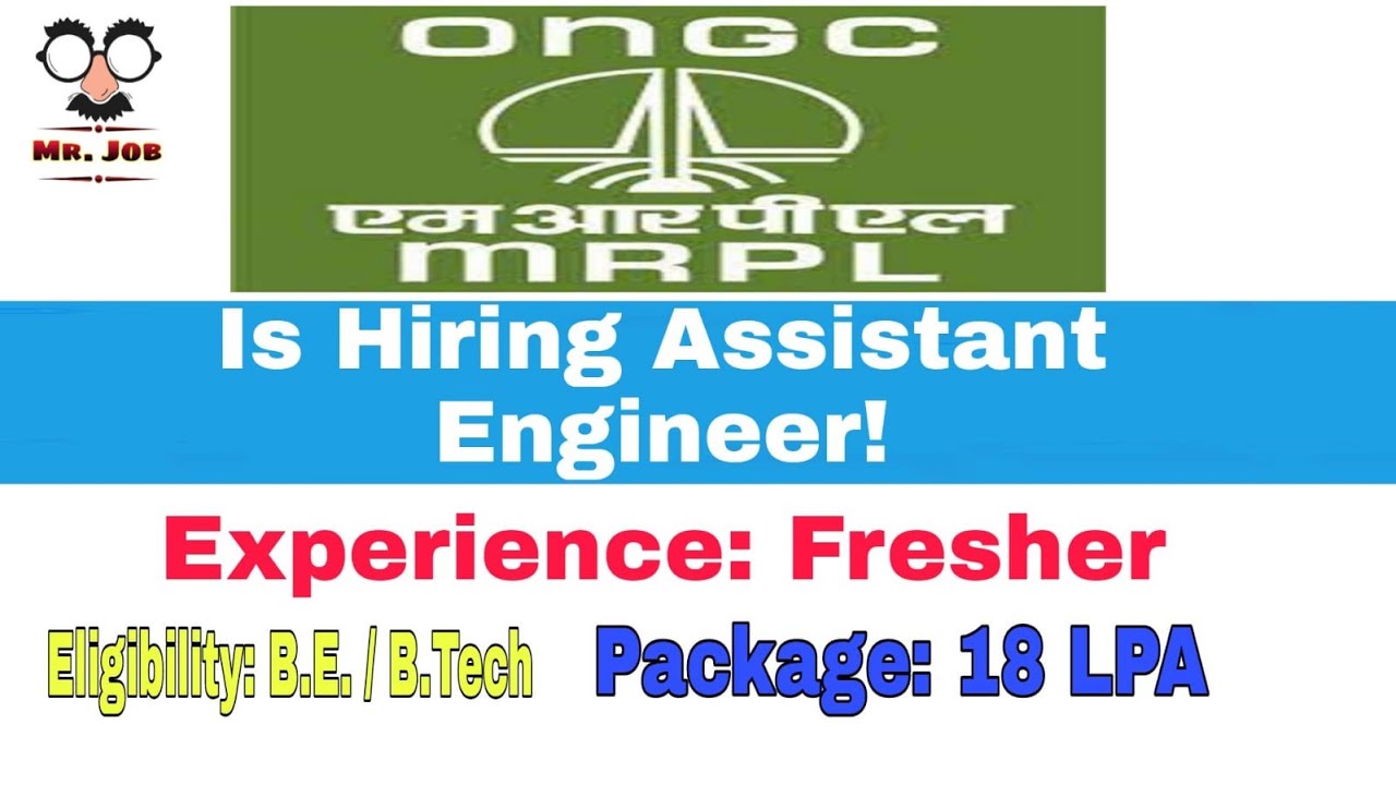 MRPL Recruitment for Assistant Engineers and Executives through GATE 2022