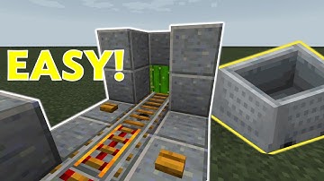 Super Easy Minecart Pickup Station! (Bedrock and Java 1.16)